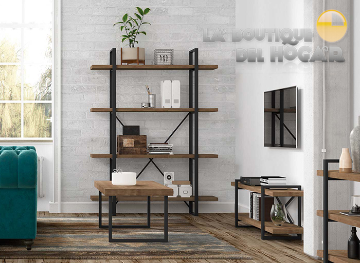Mueble Expositor Estantería de recepción con estantes Modelo Noah