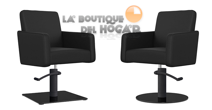 Sillón hidráulico de corte con costuras y reposabrazos Modelo Iris