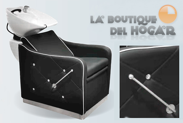 Lavacabezas con pica blanca y respaldo ergonómico Modelo Straight