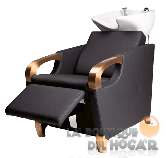 Lavacabezas con pica blanca y respaldo ergonómico Modelo Straight