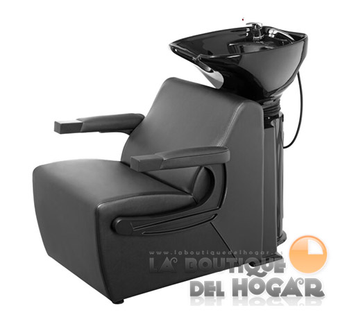 Lavacabezas con pica negra Modelo Halo Negro