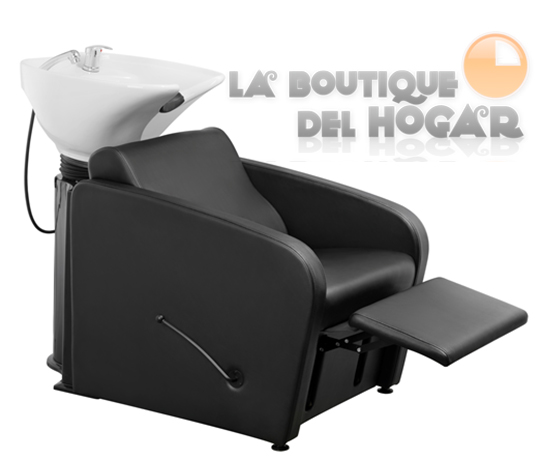 Lavacabezas con pica blanca Modelo Mullet Negro