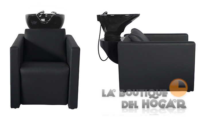 Lavacabezas con pica negra Modelo Peek Negro