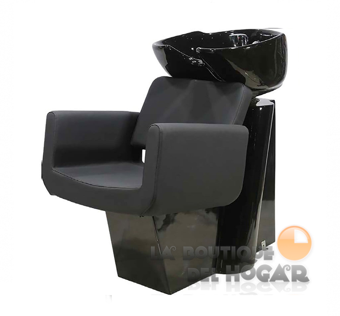 Lavacabezas con pica negra y respaldo ergonómico Modelo Robbin