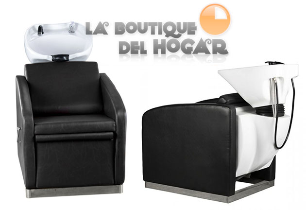 Lavacabezas con pica blanca y respaldo ergonómico Modelo Straight