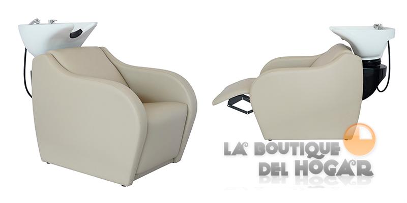 Lavacabezas con pica blanca Modelo Wisp PowerPlus Beige