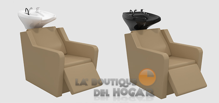 Lavacabezas Gama Alta con reposapies eléctrico Modelo Yannik BE