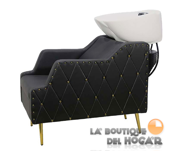 Lavacabezas con pica blanca y respaldo ergonómico Modelo King Oro