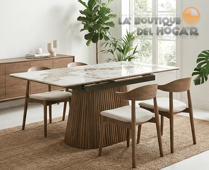 Mesa de comedor extensible Angelina