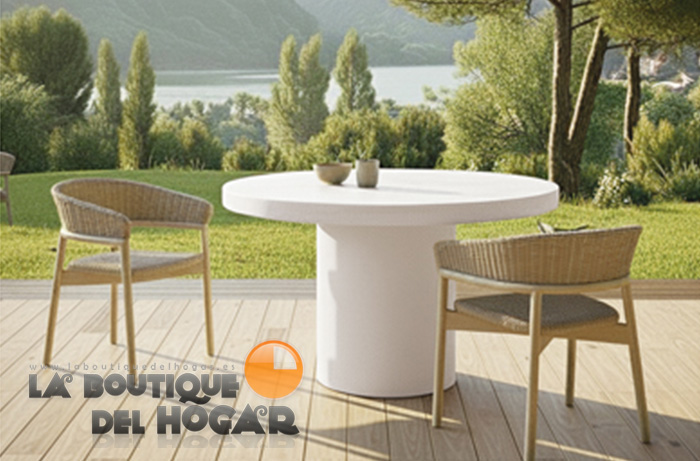 Mesa de comedor fija negra con patas metálicas y tablero de Roble Nordish Modelo Gina