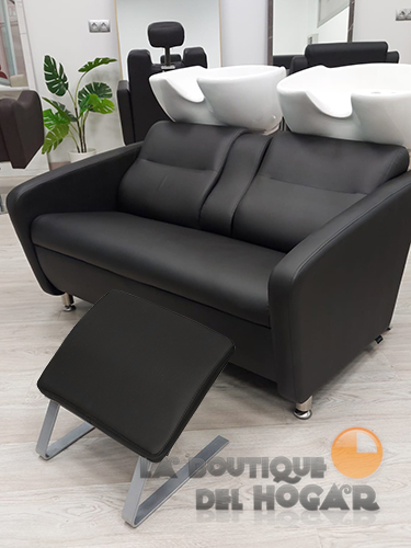 Lavacabezas Onda Doble con pica blanca Modelo NBB-PM06 - Color Negro