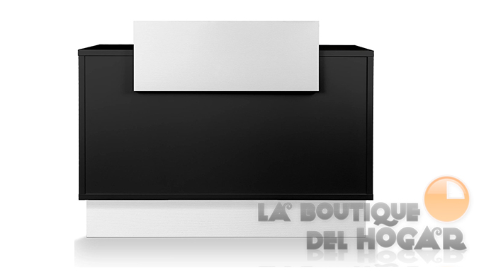 Mueble de recepción con cajón, estantes y base de acero Modelo Thierry