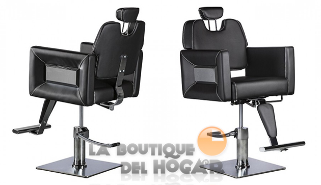 Sillón de Peluquería hidráulico con reposapiés metálico Modelo Ackermann