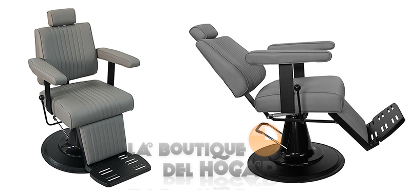 Sillón Barbero hidráulico reclinable y giratorio con reposabrazos Modelo Cut