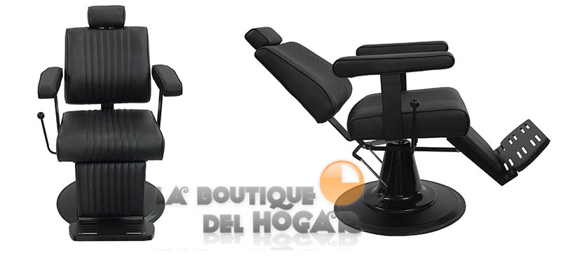Sillón Barbero hidráulico reclinable y giratorio con reposabrazos Modelo Cut