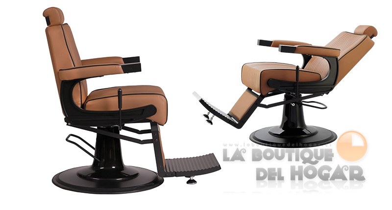 Sillón Barbero hidráulico reclinable y giratorio con reposabrazos Modelo Dour