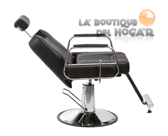 Sillón Barbero hidráulico reclinable con reposapiés fijo Modelo Tonsur