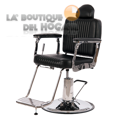 Sillón Barbero hidráulico reclinable y giratorio con reposabrazos Modelo Vidal