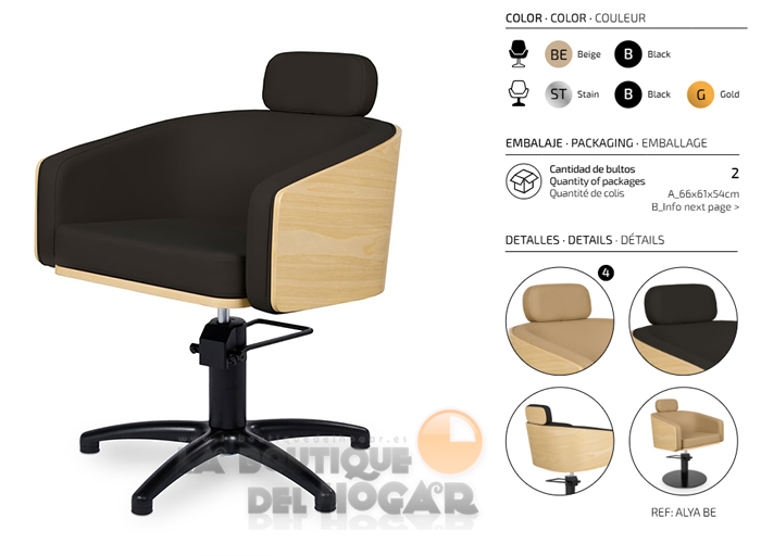 Sillón hidráulico de corte modelo Alya B