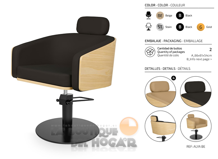 Sillón hidráulico de corte modelo Alya B