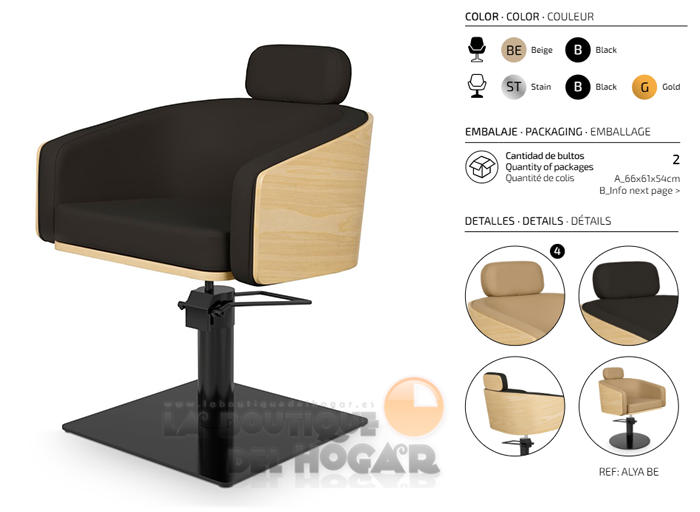 Sillón hidráulico de corte modelo Alya B
