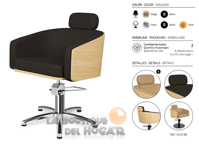 Sillón hidráulico de corte modelo Alya B