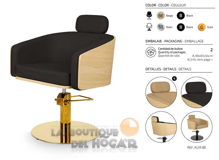 Sillón hidráulico de corte modelo Alya B