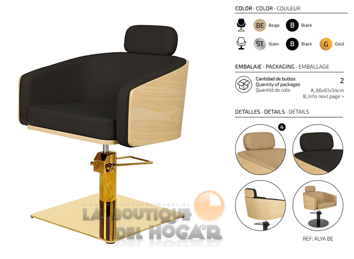 Sillón hidráulico de corte modelo Alya B