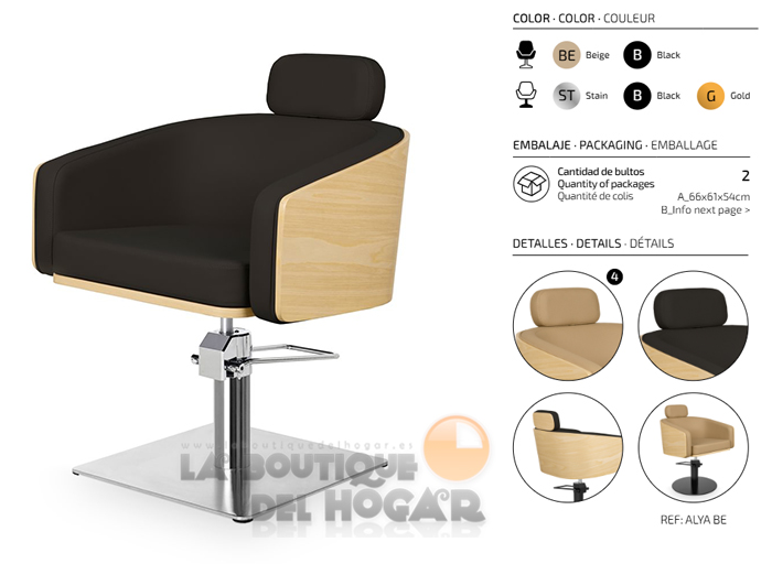 Sillón hidráulico de corte modelo Alya B