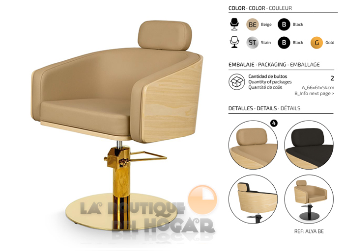 Sillón hidráulico de corte modelo Alya BE