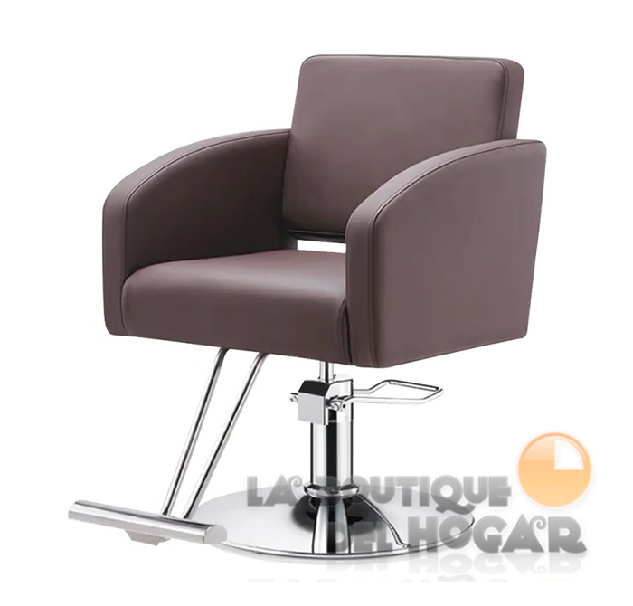 Sillón de Peluquería hidráulico con reposapiés metálico Modelo Mattia