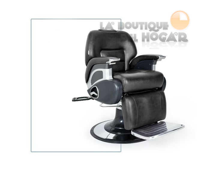 Sillón Barbero hidráulico reclinable y giratorio con reposabrazos Argos