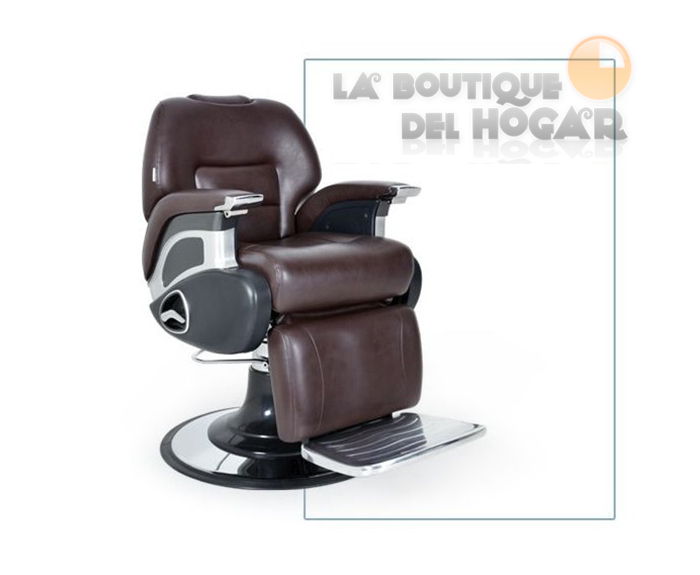 Sillón Barbero hidráulico reclinable y giratorio con reposabrazos Argos