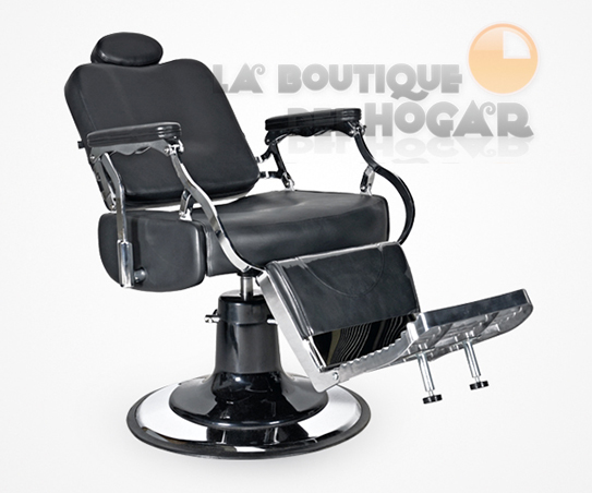 Sillón Barbero hidráulico reclinable y giratorio con reposabrazos Atlante