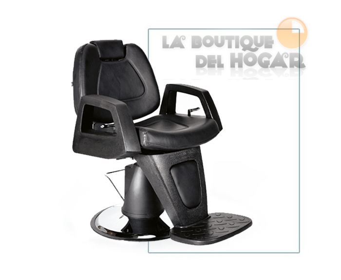Sillón Barbero hidráulico reclinable y giratorio con reposabrazos Perseo