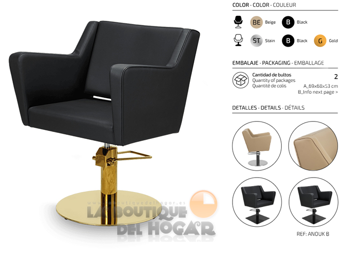 Sillón hidráulico de corte modelo Anouk B
