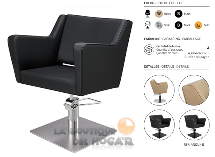 Sillón hidráulico de corte modelo Anouk B