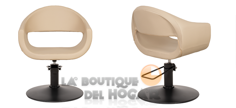 Sillón hidráulico de corte de linea curva con reposabrazos Modelo Glam