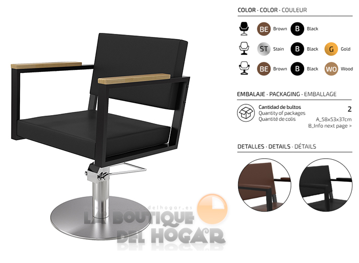 Sillón hidráulico de corte Vintage modelo Ocean B