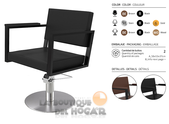 Sillón hidráulico de corte Vintage modelo Ocean B