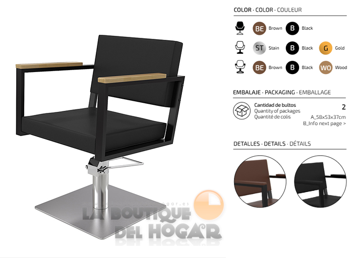 Sillón hidráulico de corte Vintage modelo Ocean B