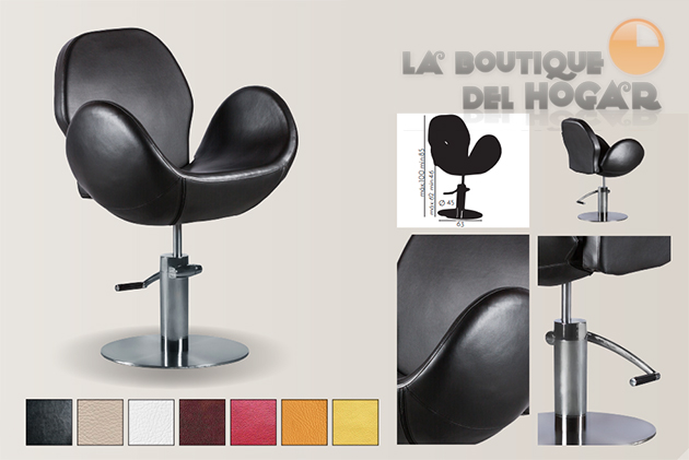 Sillón hidráulico de corte linea curva con reposabrazos Modelo Theater