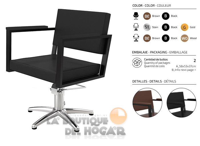 Sillón hidráulico de corte Vintage modelo Ocean B