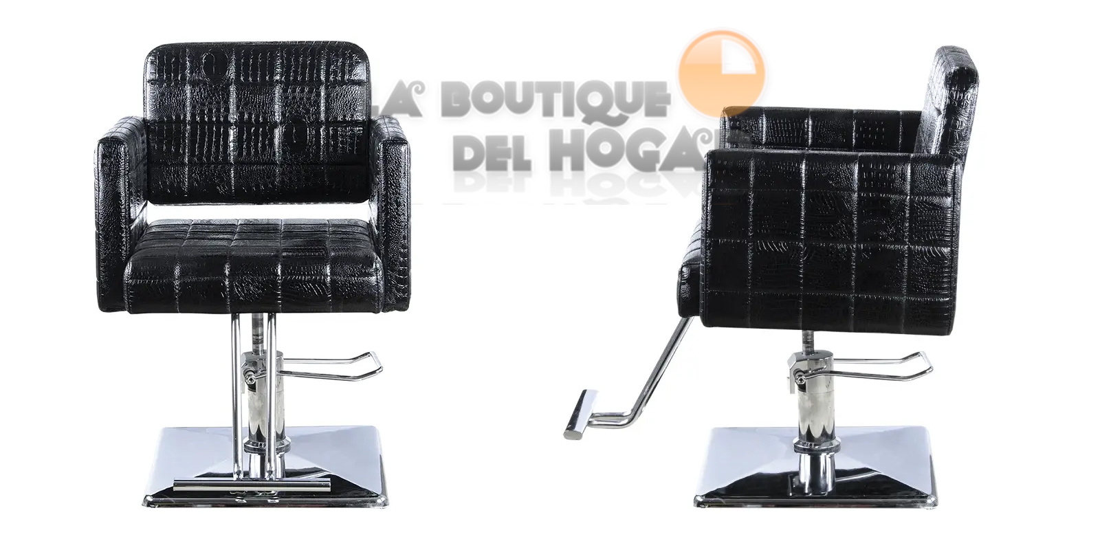 Sillón hidráulico de linea cuadrada con reposabrazos 