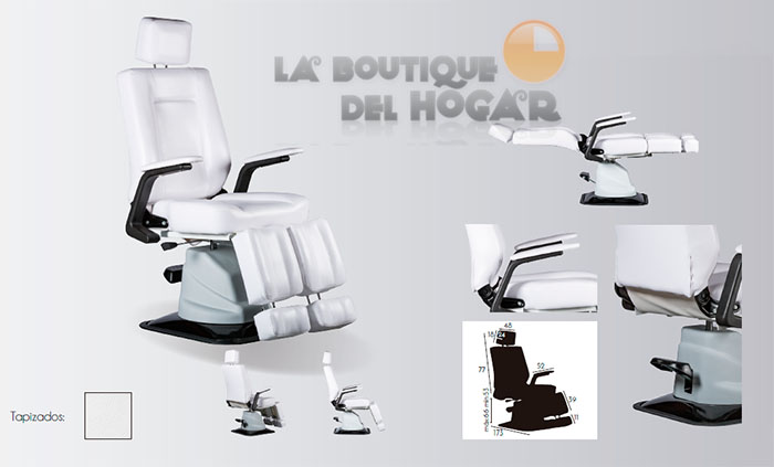 Sillón de Pedicura Hidráulico con reposapies independiente Modelo Torino