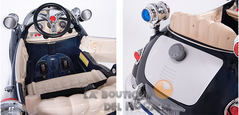 Sillón de Peluquería hidráulico con diseño de cochecito para niños Modelo Cops Car