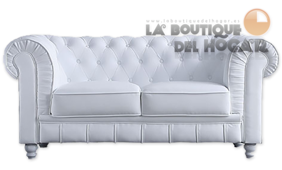 Sofá de diseño clásico de 2 plazas Modelo Chesterfield