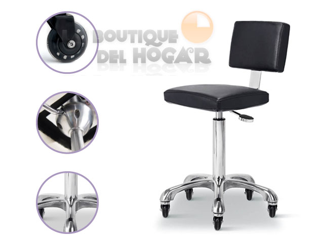 Taburete con respaldo Modelo Gordon
