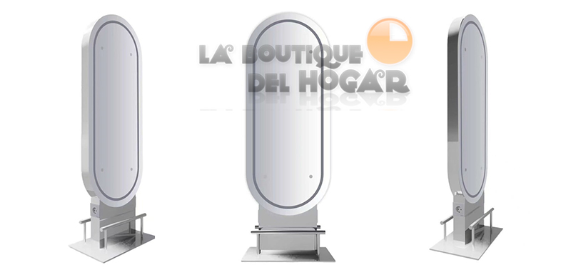 Tocador de Peluquería estilo Moderno con espejo Modelo LED Osca