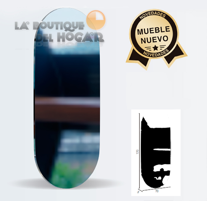 Tocador de Peluquería estilo Moderno con espejo Modelo LED Iris